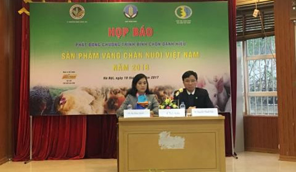Phát động Chương trình bình chọn danh hiệu "Sản phẩm vàng chăn nuôi Việt Nam năm 2018"